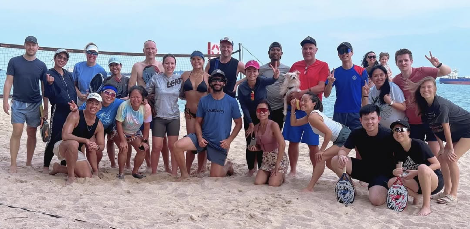 Group photo of Beach Tennis Players