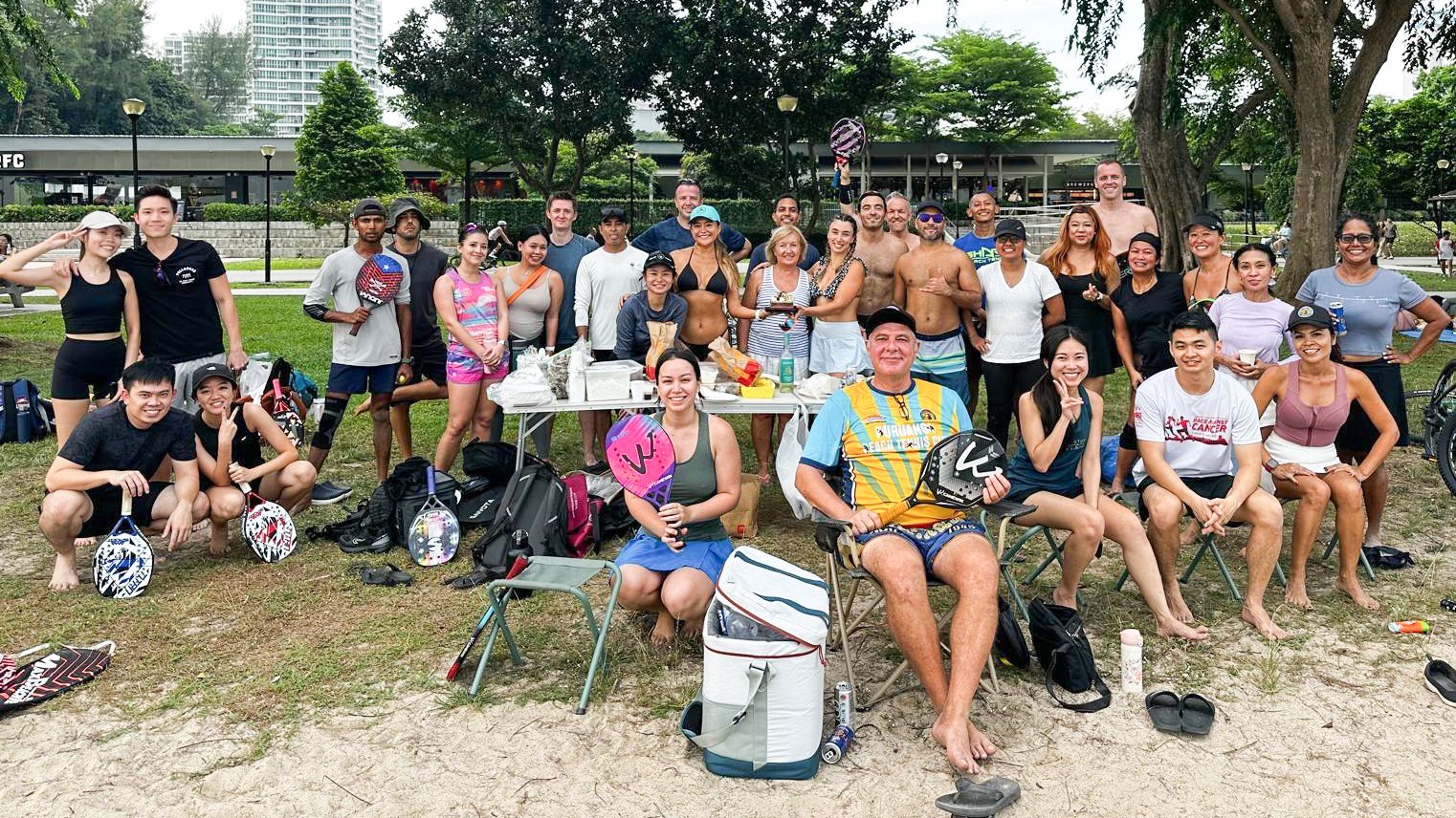 Group photo of Beach Tennis Players